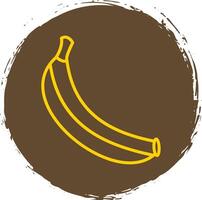 Banana Line Gradient Icon Design vector