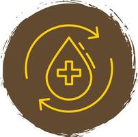Purified Water Line Gradient Icon Design vector