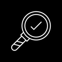 Search Line Inverted Icon Design vector