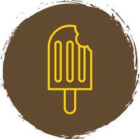 Ice Cream Line Gradient Icon Design vector