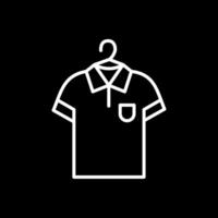 Shirt Line Inverted Icon Design vector