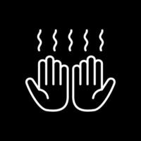 Hand Dryer Line Inverted Icon Design vector
