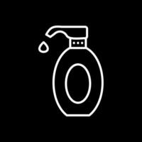 Lotion Line Inverted Icon Design vector