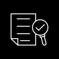 Report Line Inverted Icon Design vector