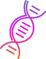 DNA Line Gradient Icon Design vector