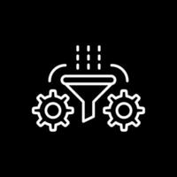 Refinement Line Inverted Icon Design vector