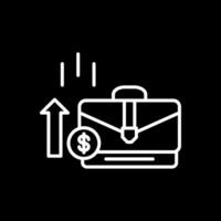 Briefcase Line Inverted Icon Design vector