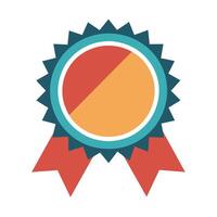 minimalist badge with flat illustration vector