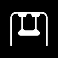 Swing Glyph Inverted Icon Design vector