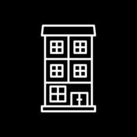 Appartment Line Inverted Icon Design vector