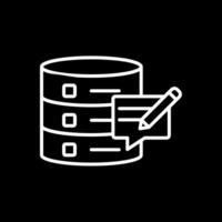 Edit Info Line Inverted Icon Design vector