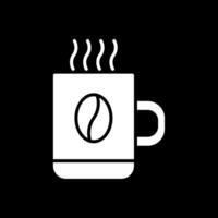 Mug Glyph Inverted Icon Design vector