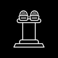Press Release Line Inverted Icon Design vector