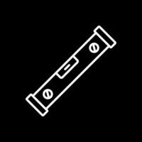 Spirit Level Line Inverted Icon Design vector