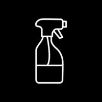 Cleaning Liquid Line Inverted Icon Design vector