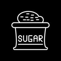 Sugar Line Inverted Icon Design vector