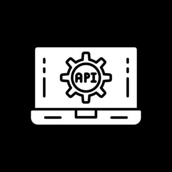 Software Application Glyph Inverted Icon Design vector