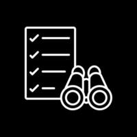 Scope Line Inverted Icon Design vector