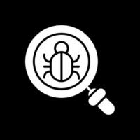 Antivirus Glyph Inverted Icon Design vector