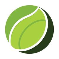 Tennis ball flat illustration, illustration vector