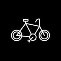 Cycle Line Inverted Icon Design vector