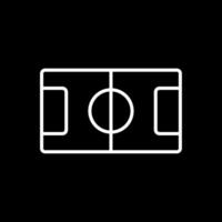 Table Football Line Inverted Icon Design vector