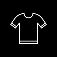 Shirt Line Inverted Icon Design vector