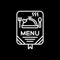 Menu Line Inverted Icon Design vector