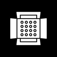 Soft Box Glyph Inverted Icon Design vector
