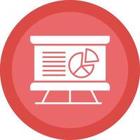 Presentation Glyph Due Circle Icon Design vector