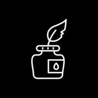 Ink Line Inverted Icon Design vector