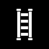 Step Ladder Glyph Inverted Icon Design vector