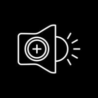 High Volume Line Inverted Icon Design vector