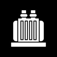Transformer Glyph Inverted Icon Design vector