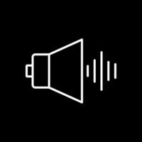 Audio Line Inverted Icon Design vector