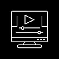 Animation Line Inverted Icon Design vector