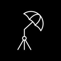 Umbrella Line Inverted Icon Design vector