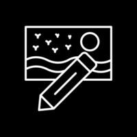 Editing Line Inverted Icon Design vector