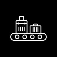 Conveyor Line Inverted Icon Design vector