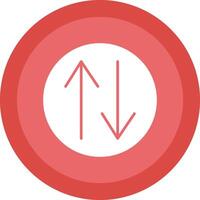 Swap Glyph Due Circle Icon Design vector