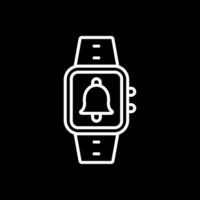 Notification Line Inverted Icon Design vector