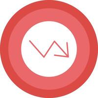 Trend Glyph Due Circle Icon Design vector