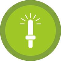Light Stick Glyph Due Circle Icon Design vector