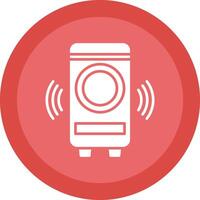 Woofer Glyph Due Circle Icon Design vector