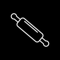 Rolling Pin Line Inverted Icon Design vector