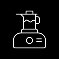 Juicer Line Inverted Icon Design vector