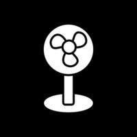 Fan Glyph Inverted Icon Design vector