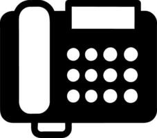 Telephone Icon Flat Style Illustration vector