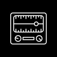 Dial Line Inverted Icon Design vector