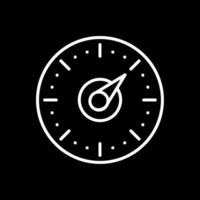Timer Line Inverted Icon Design vector